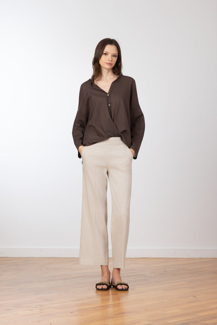 GRACE Linen Oatmeal - AVENUE MONTAIGNE 