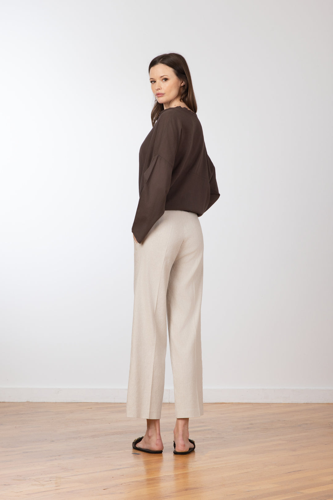 GRACE Linen Oatmeal - AVENUE MONTAIGNE 