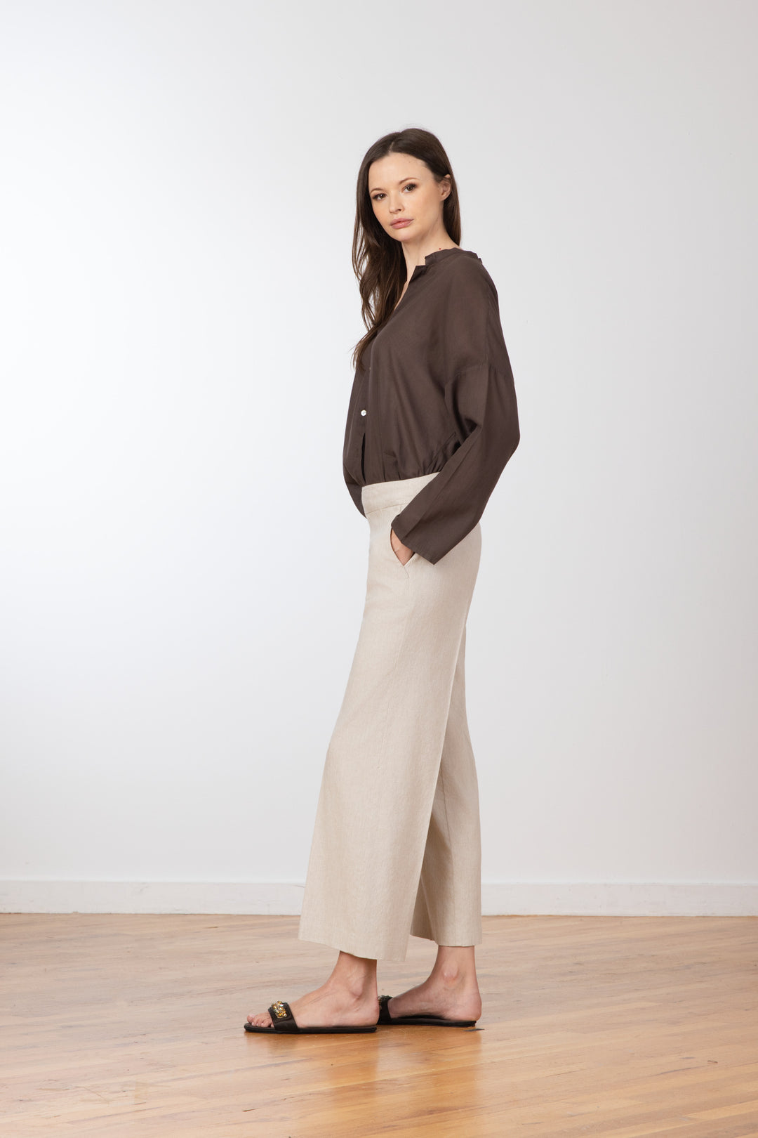 GRACE Linen Oatmeal - AVENUE MONTAIGNE 