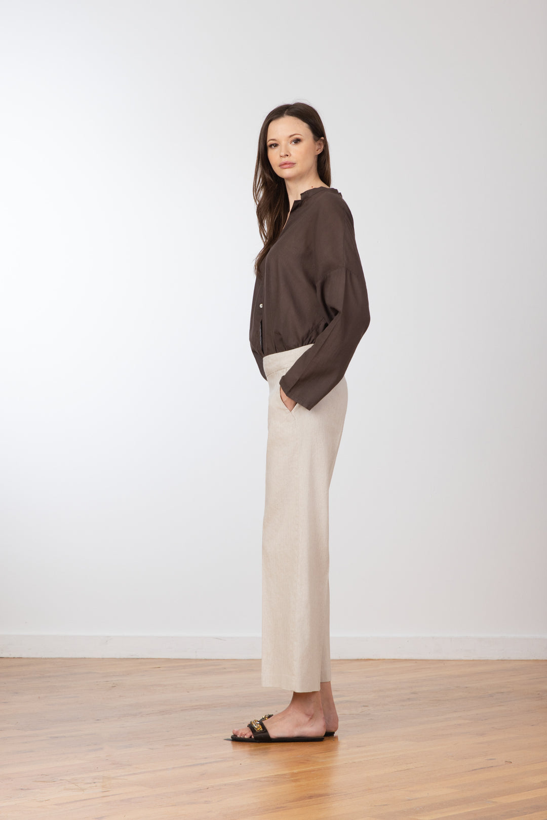 GRACE Linen Oatmeal - AVENUE MONTAIGNE 