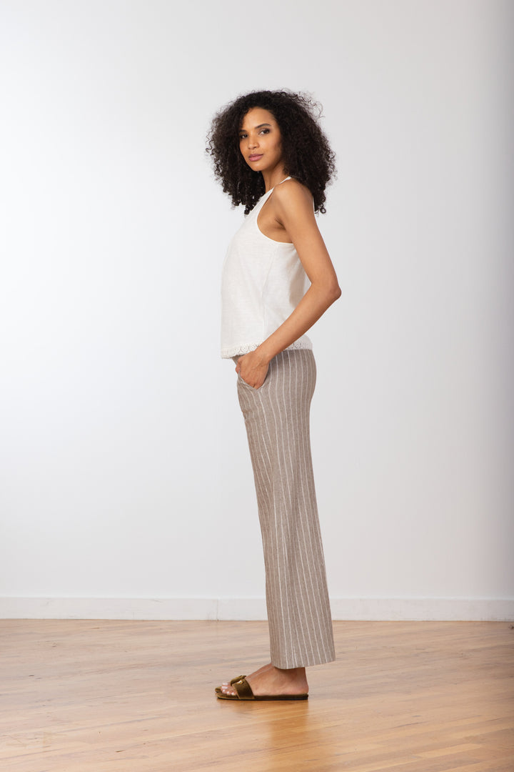 GRACE Linen Solar Mushroom - AVENUE MONTAIGNE 