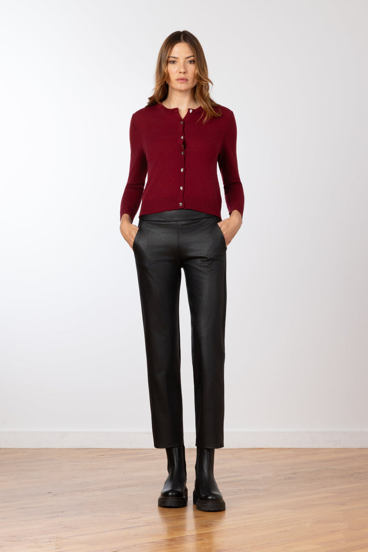 JOAN Pleather Black