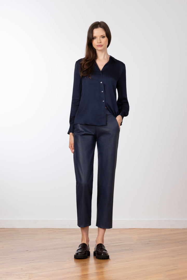 JOAN Pleather Navy