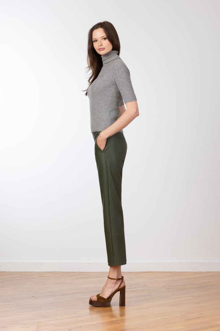 JOAN Pleather Olive Green