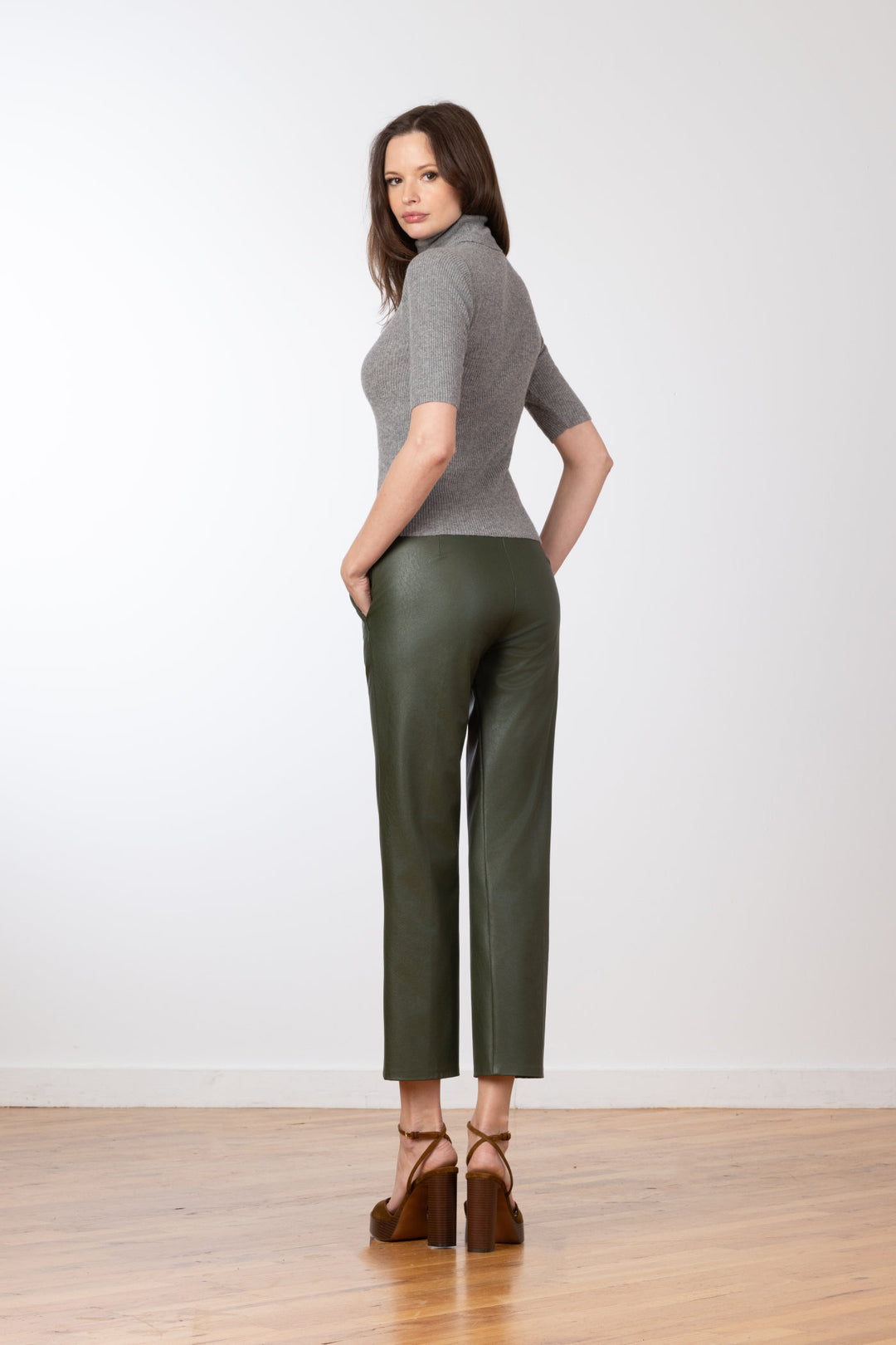 JOAN Pleather Olive Green