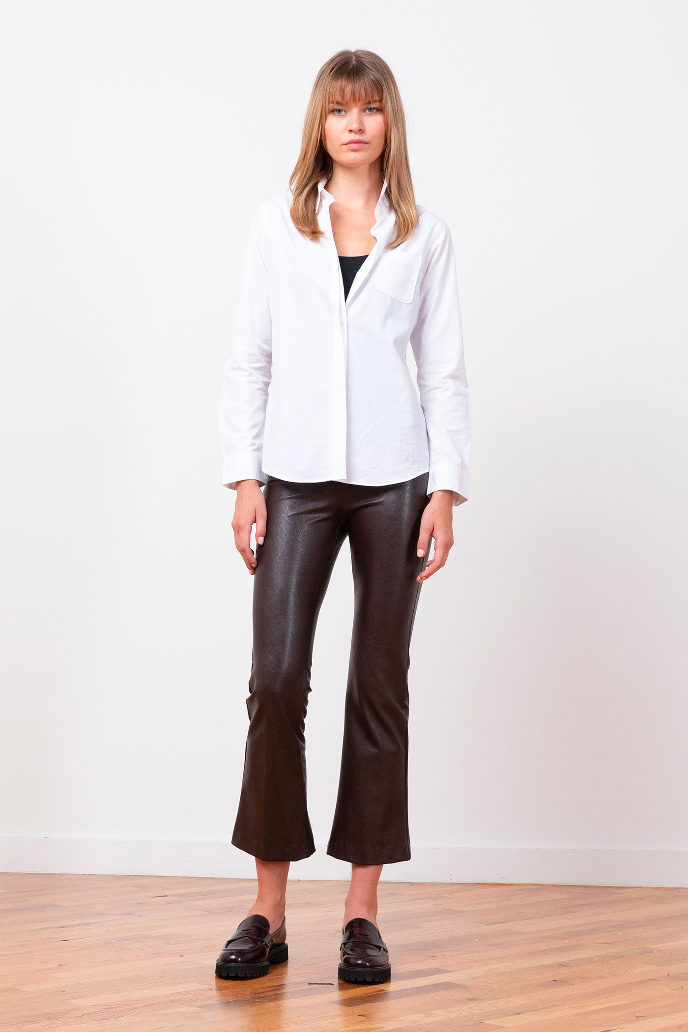 avenue montaigne LEO Pleather Brown
