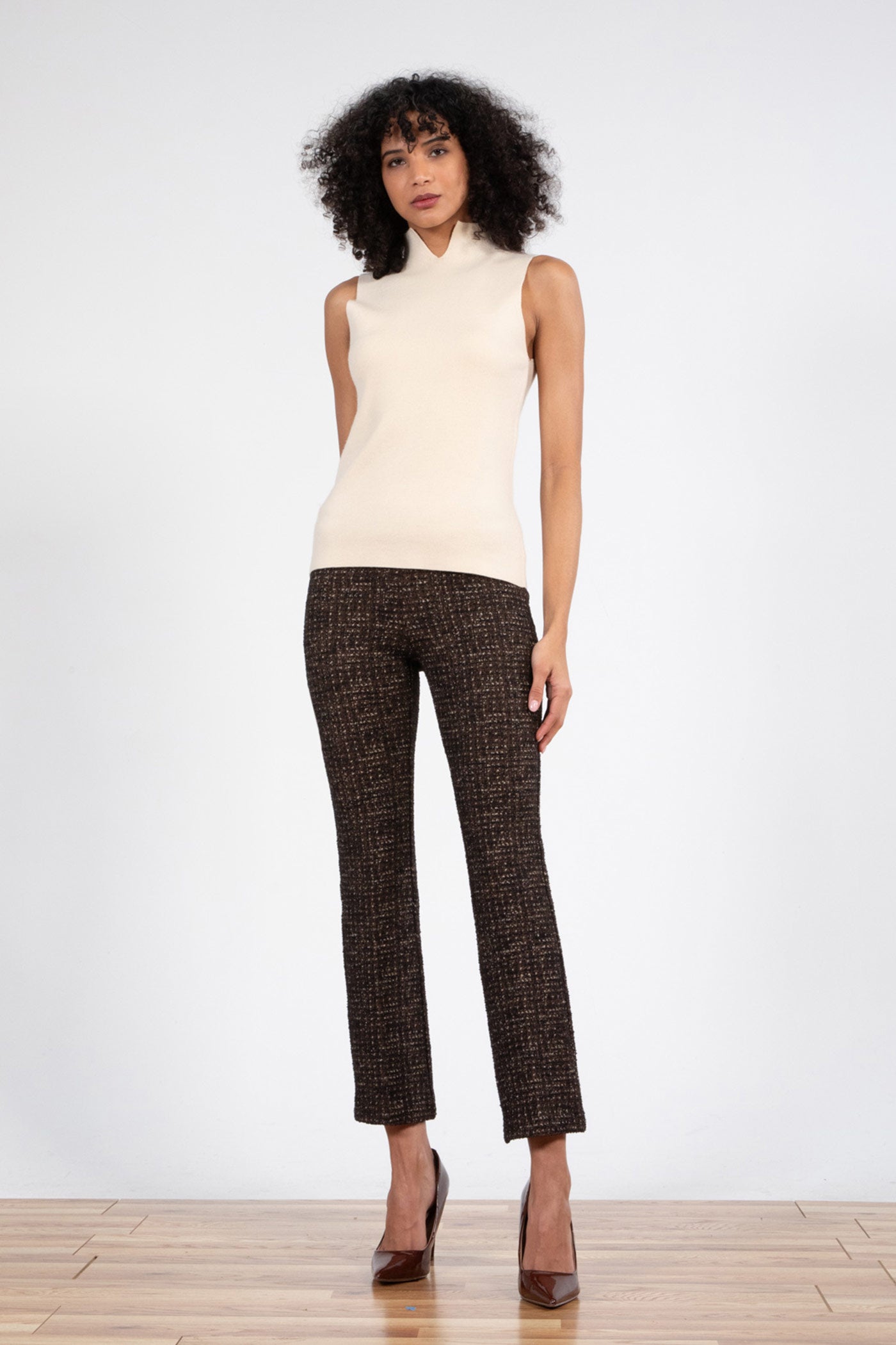 avenue montaigne LEO Glitz Brown