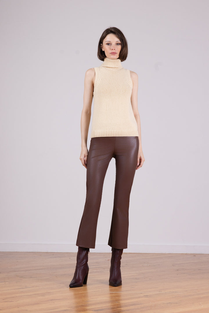 LEO Pleather Cognac