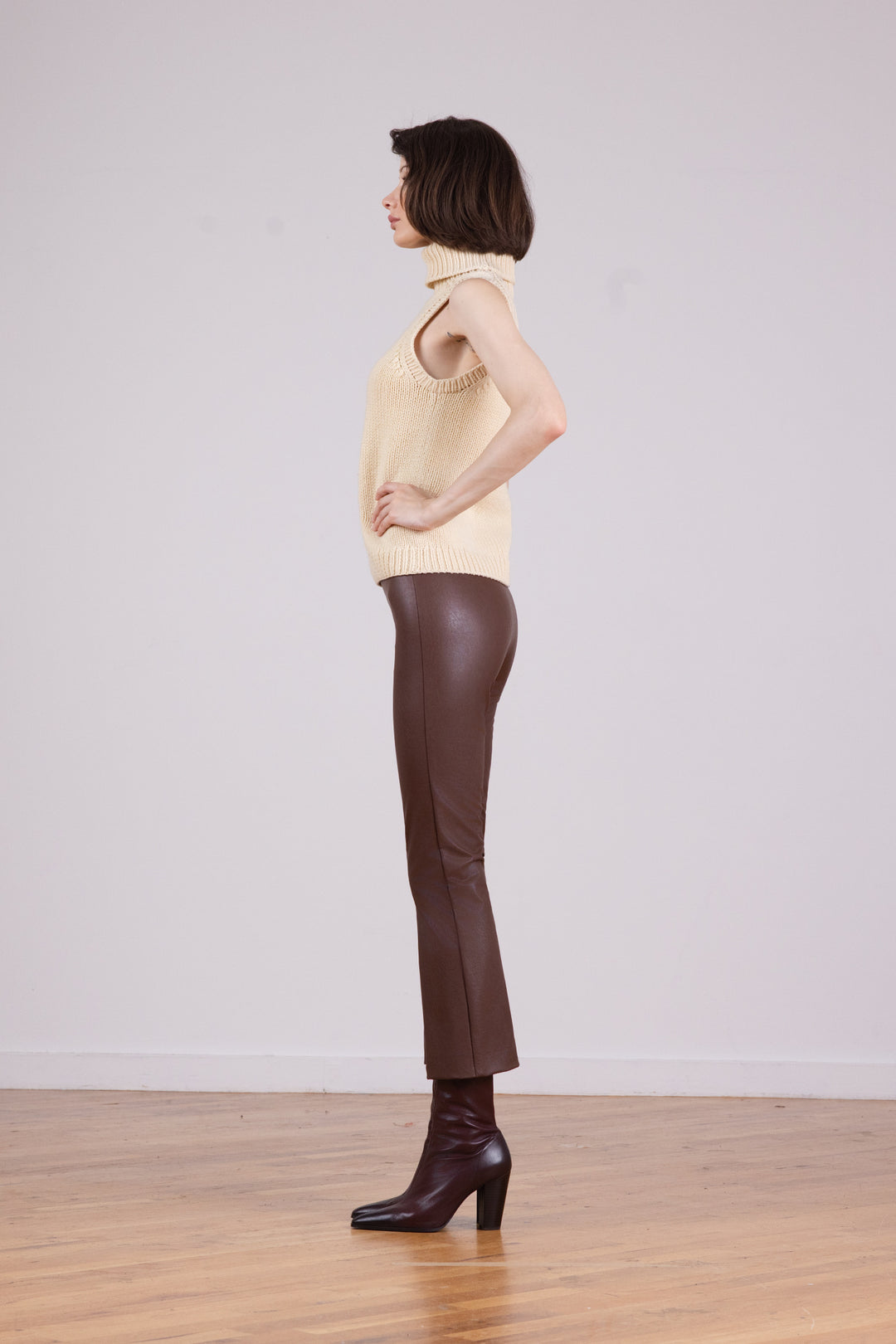 LEO Pleather Cognac