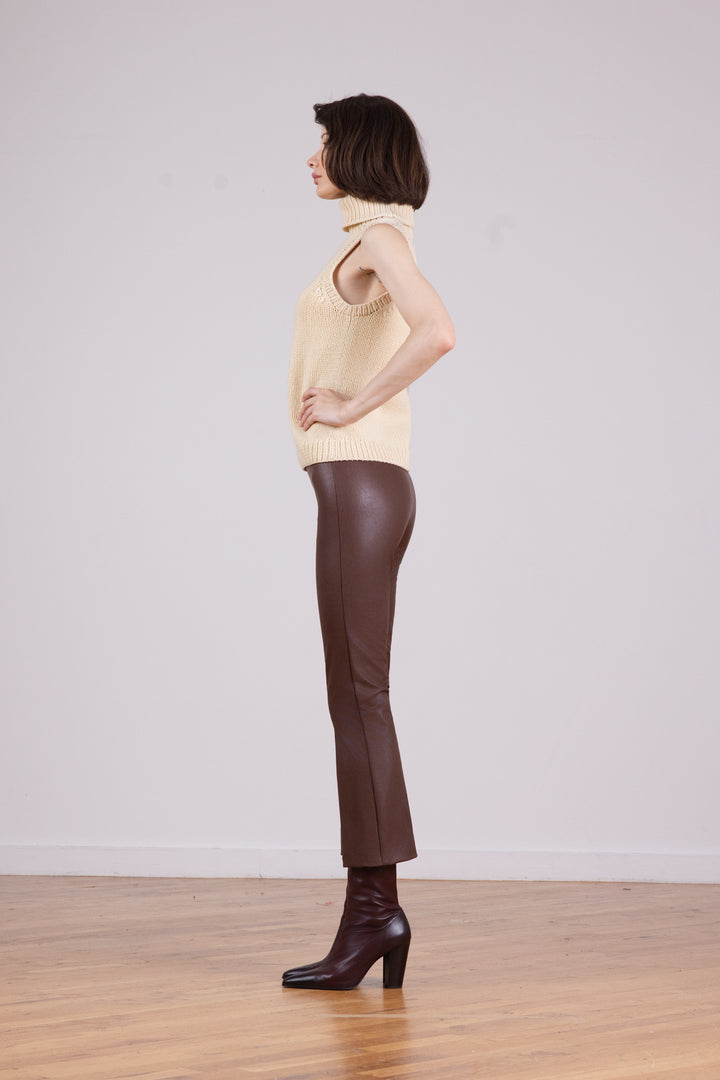LEO Pleather Cognac