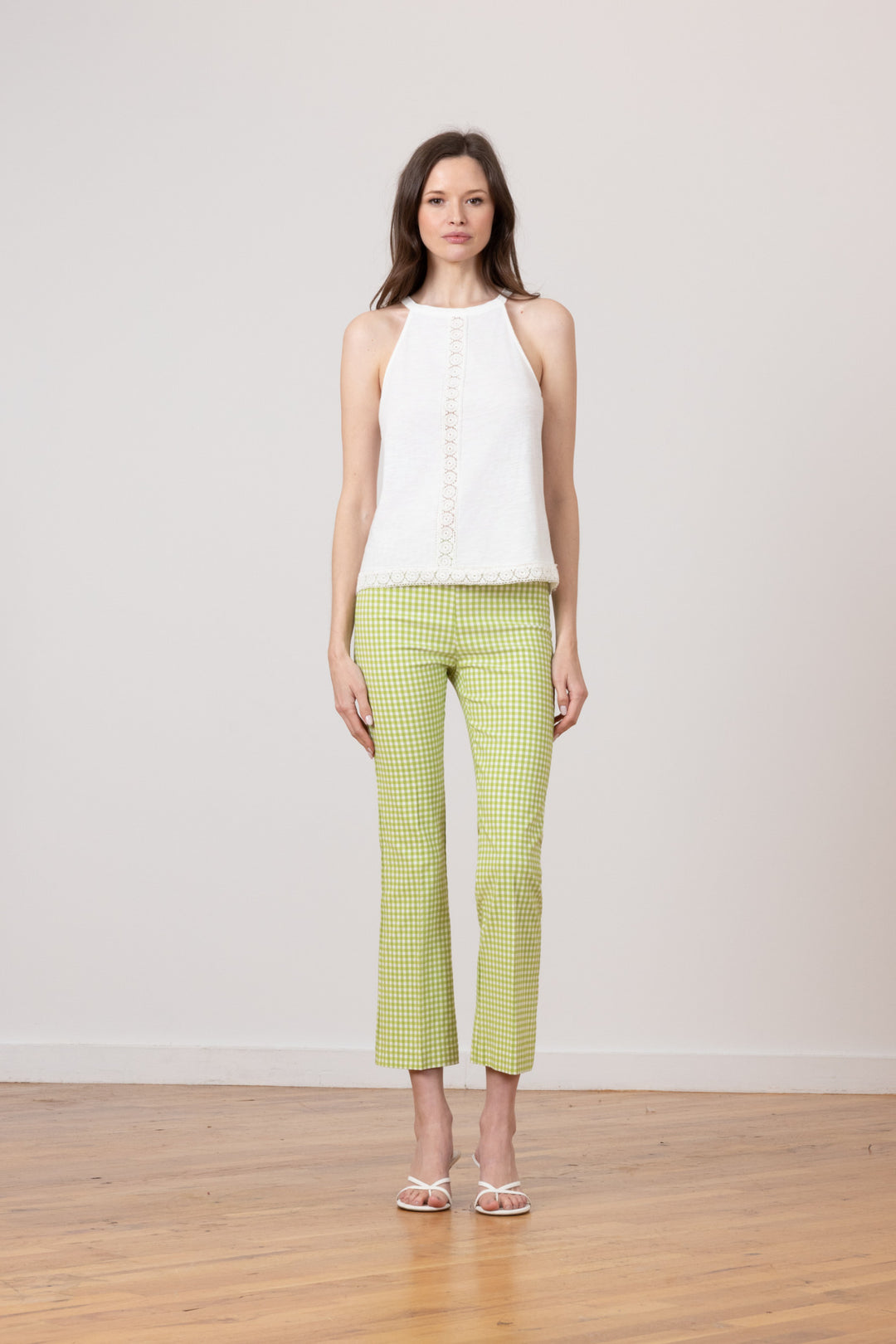 LEO Check Avocado - AVENUE MONTAIGNE 