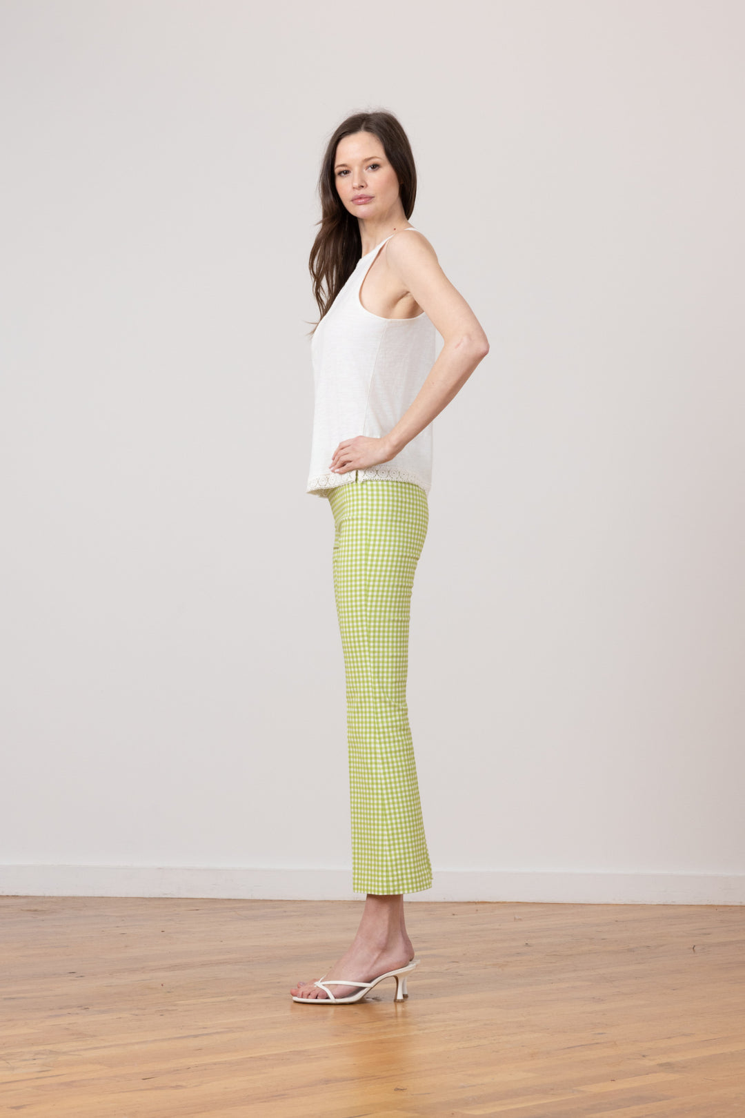 LEO Check Avocado - AVENUE MONTAIGNE 