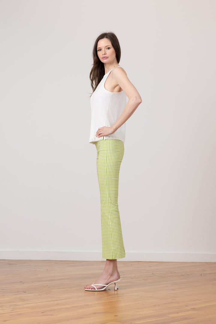 LEO Check Avocado - AVENUE MONTAIGNE 