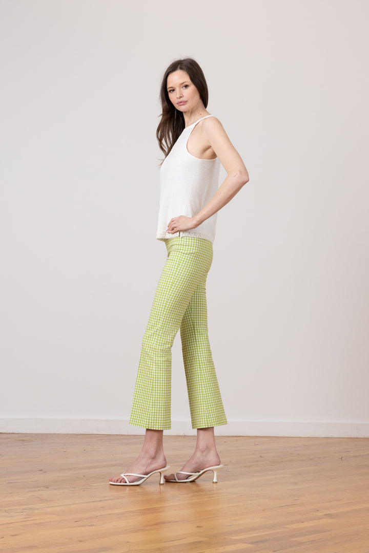 LEO Check Avocado - AVENUE MONTAIGNE 