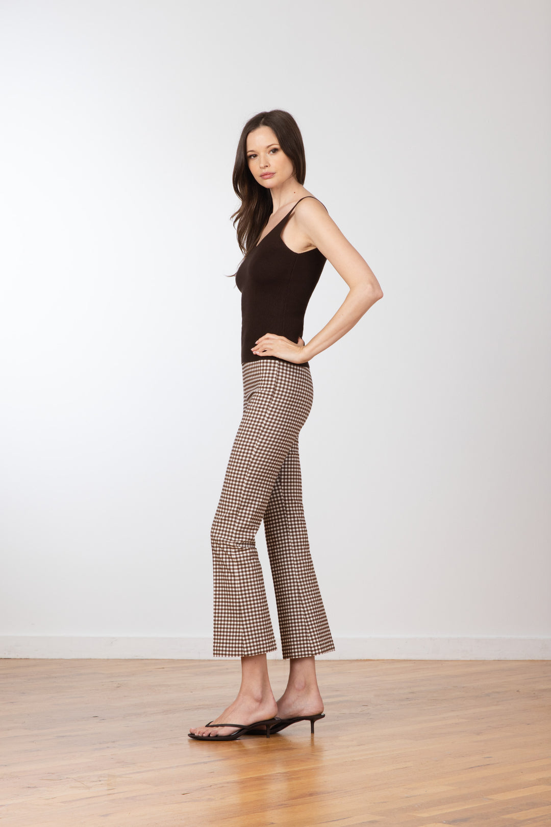 LEO Check Brown - AVENUE MONTAIGNE 