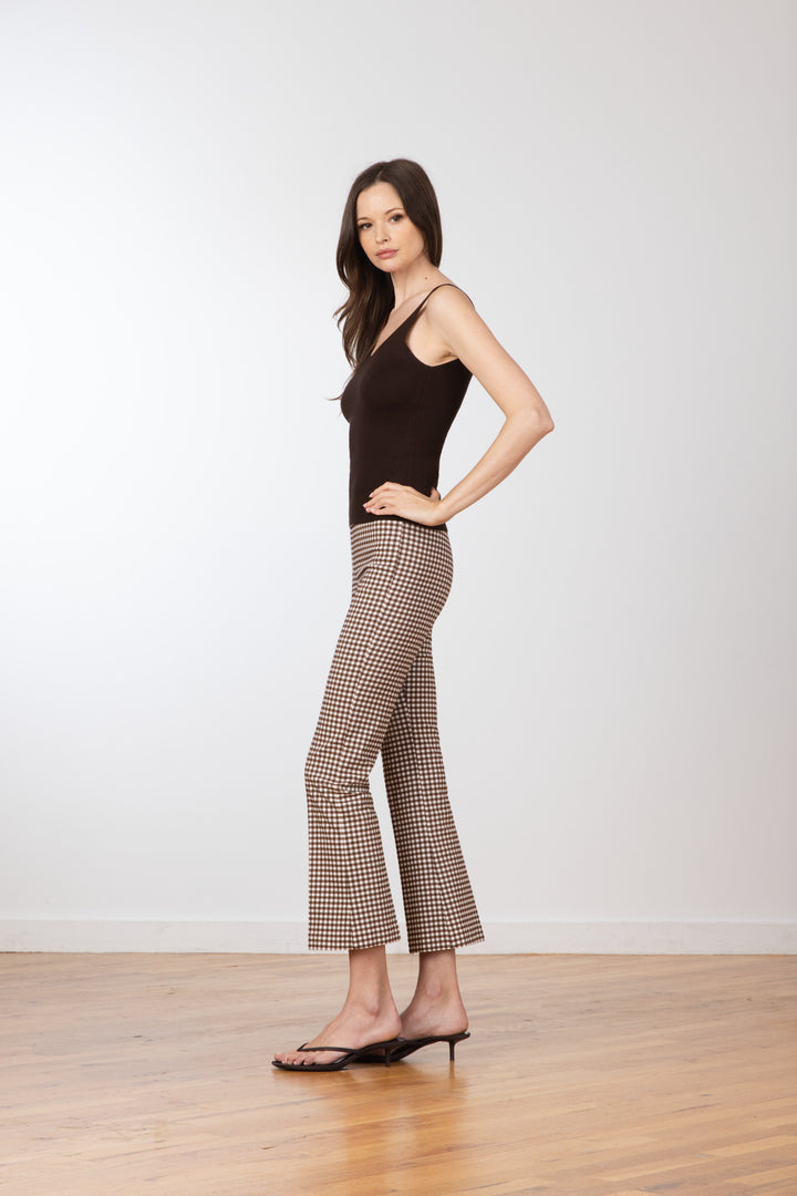 LEO Check Brown - AVENUE MONTAIGNE 