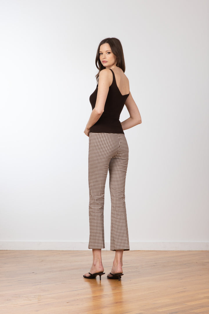 LEO Check Brown - AVENUE MONTAIGNE 