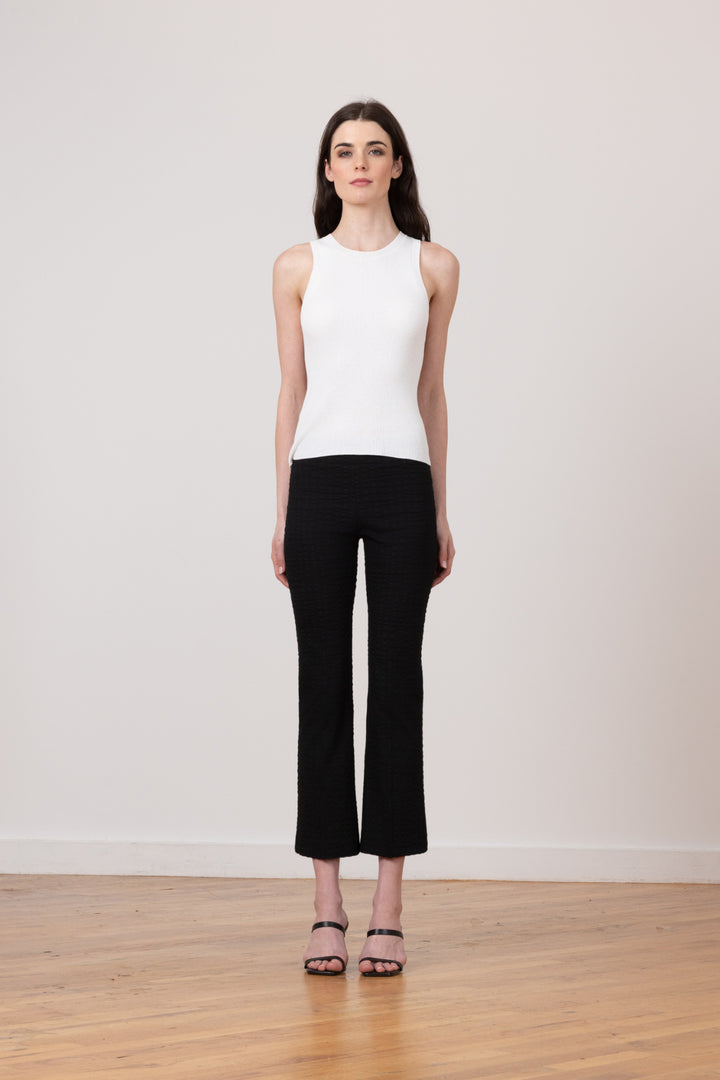 LEO Seersucker Black - AVENUE MONTAIGNE 