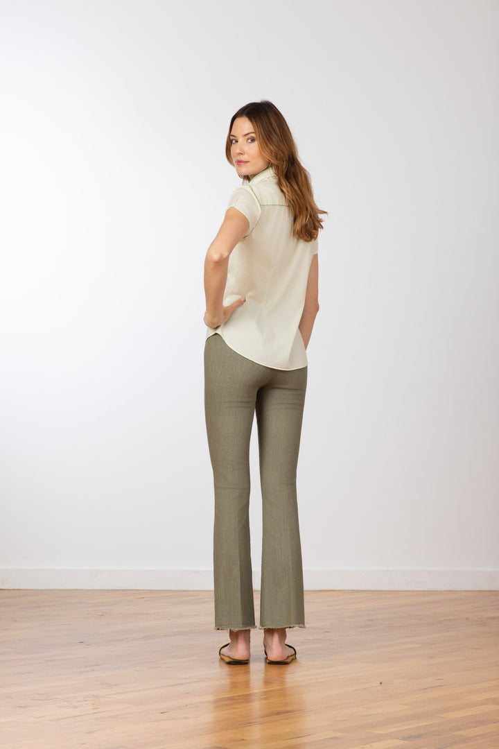 LEO Denim Green Army - AVENUE MONTAIGNE 