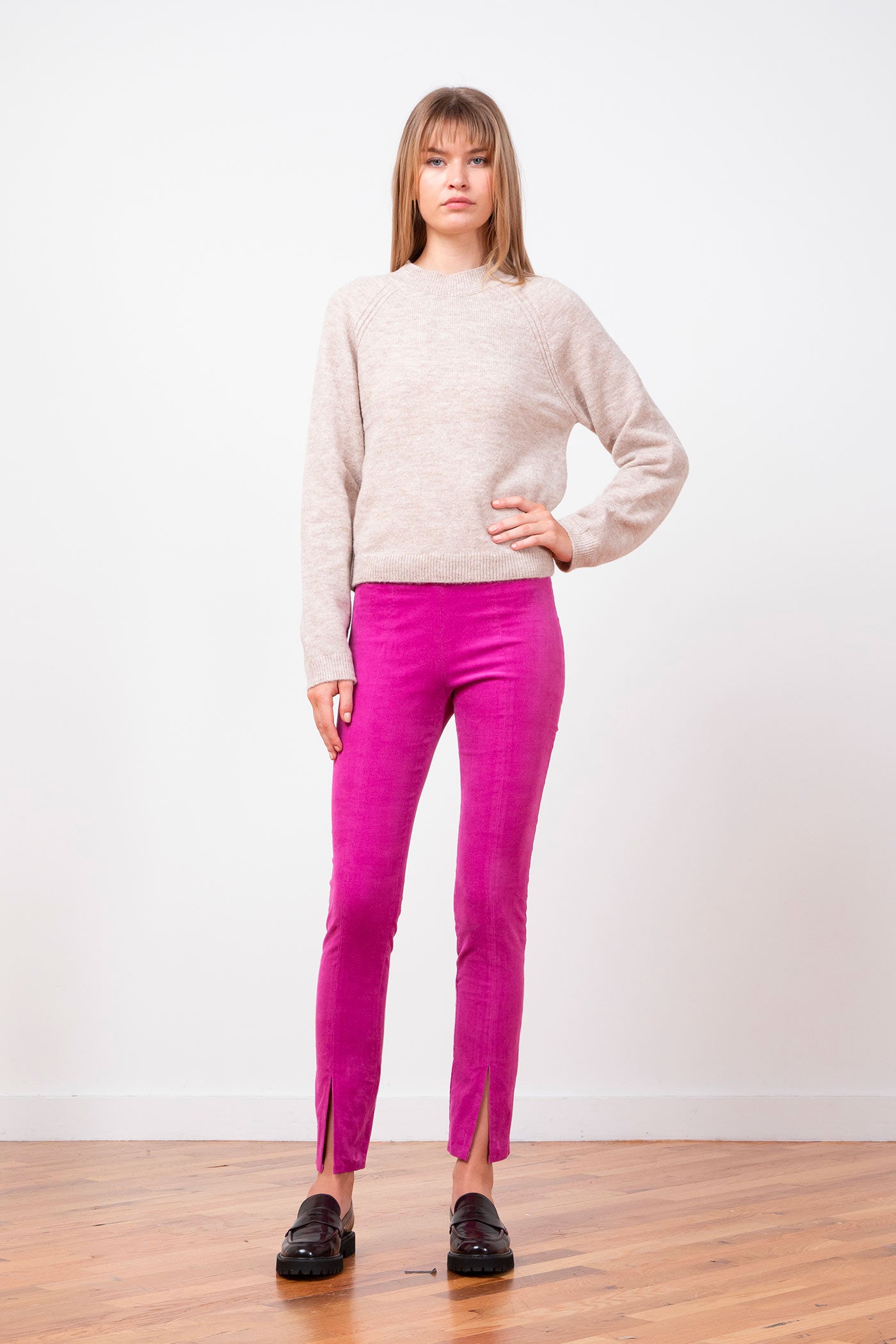 avenue montaigne MAX Fine Corduroy Fuchsia