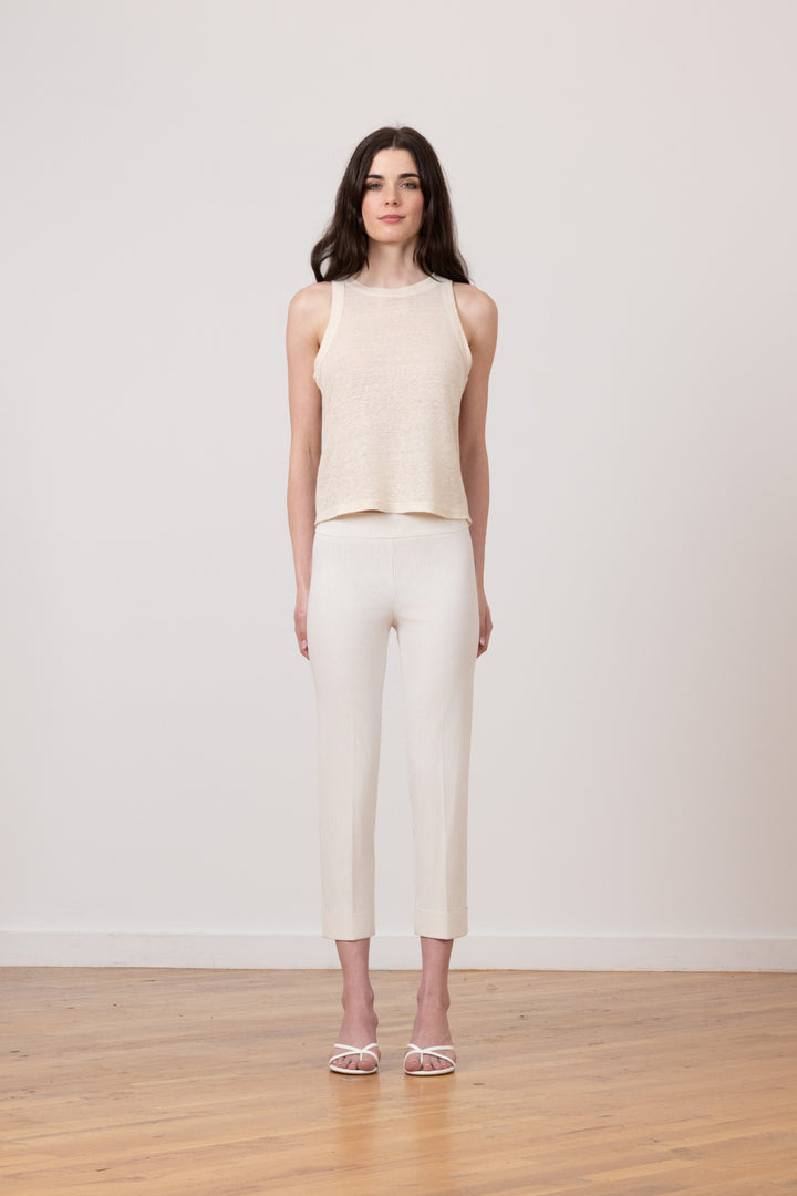 OLIVER Seersucker Beige - AVENUE MONTAIGNE 