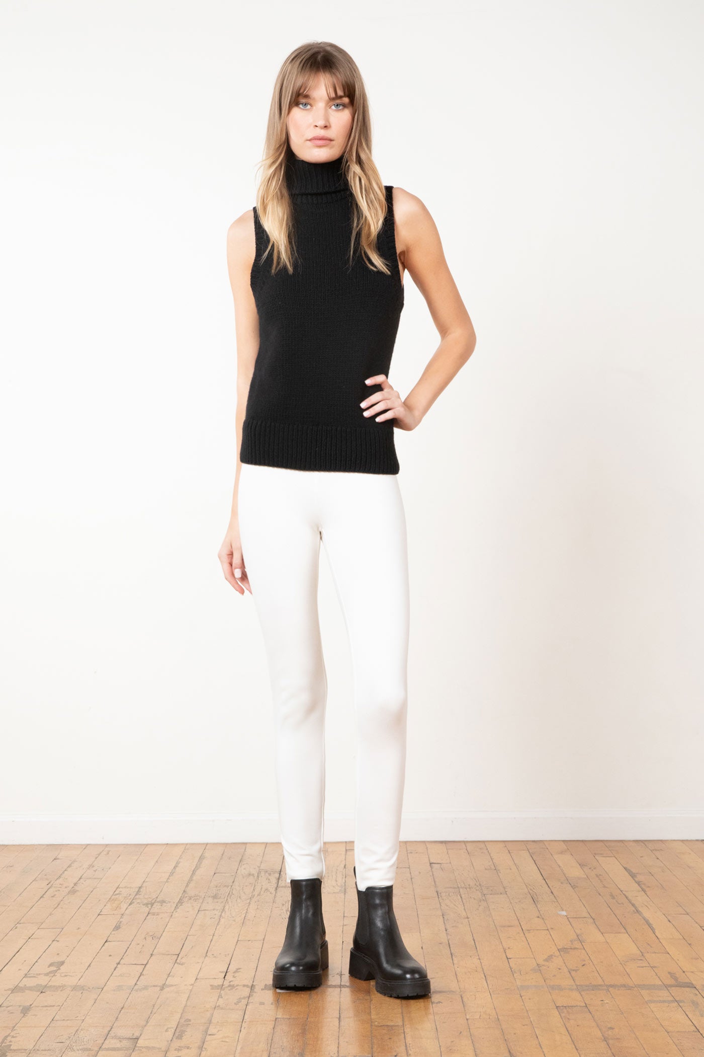 PULL ON SKINNY 4-Way Stretch Off-White