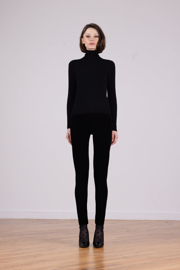 PULL ON SKINNY Velvet Black