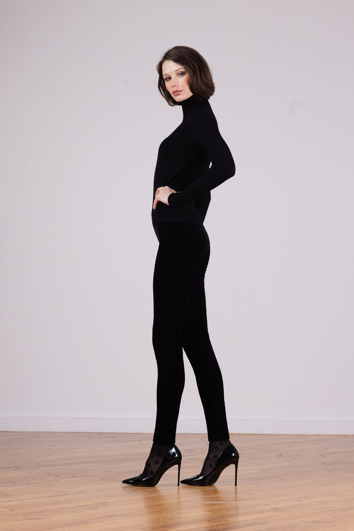 PULL ON SKINNY Velvet Black