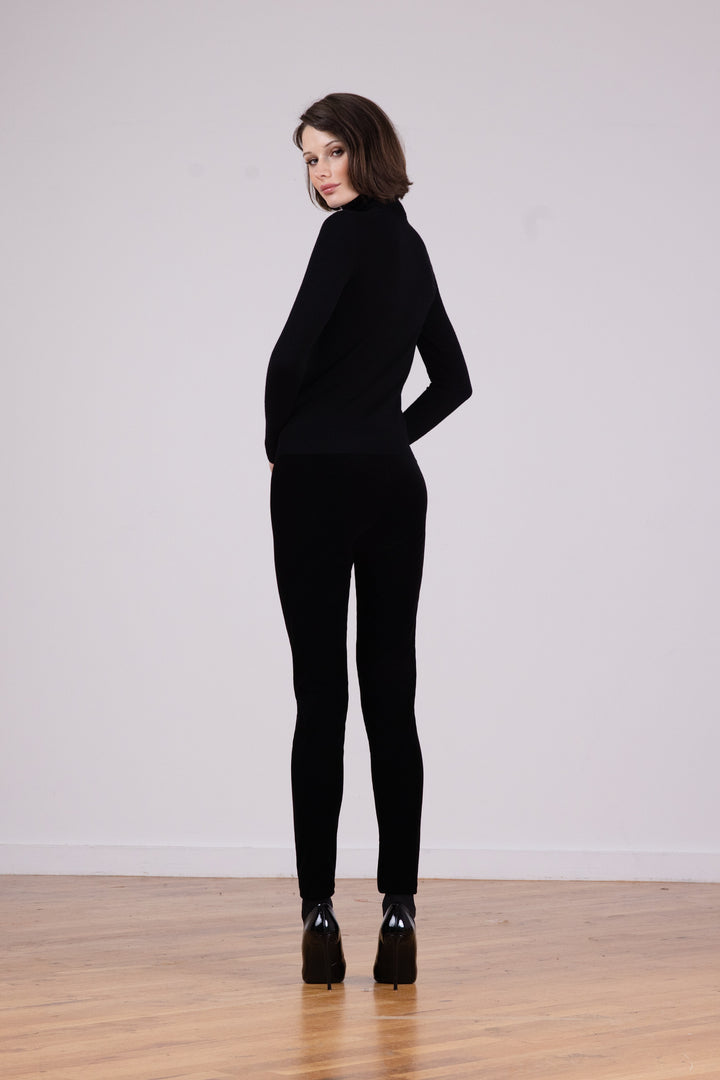 PULL ON SKINNY Velvet Black
