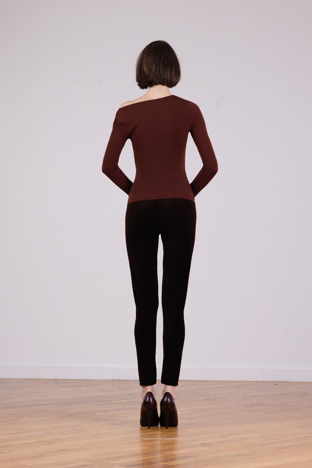 PULL ON SKINNY Velvet Brown