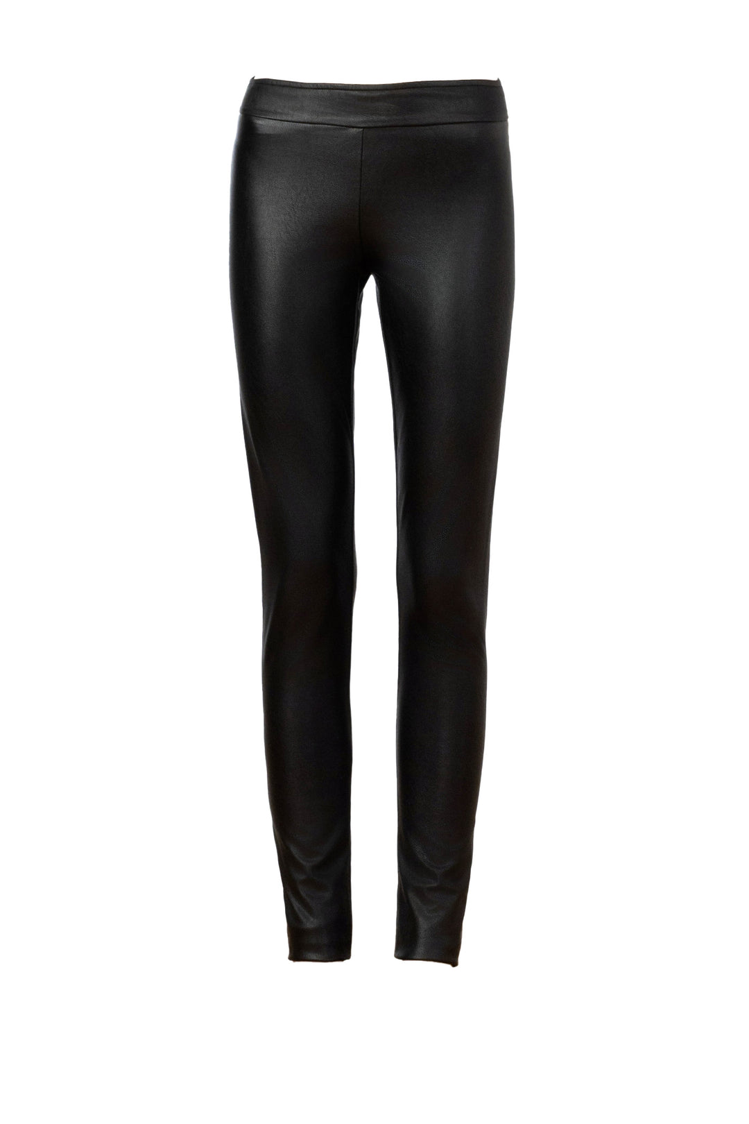 PULL ON SKINNY Pleather Black - AVENUE MONTAIGNE 