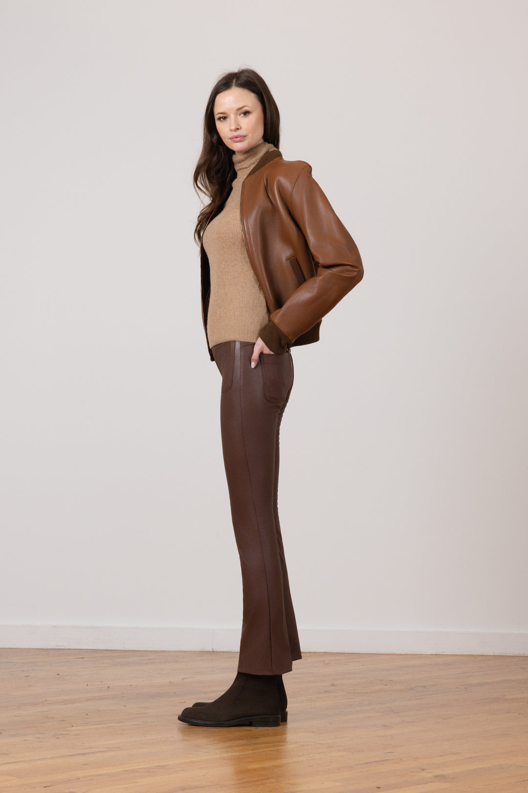 STITCH Pleather Cognac
