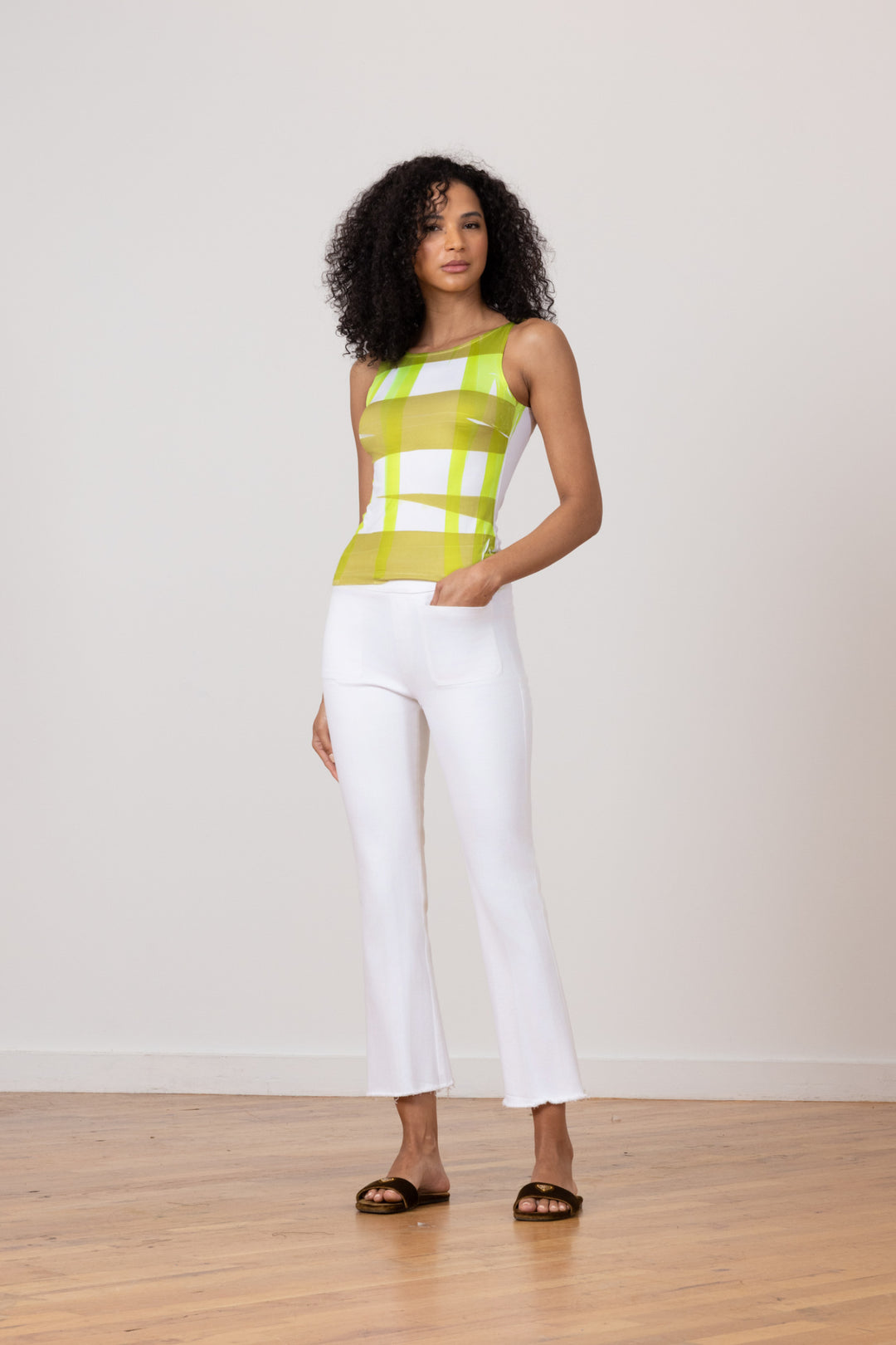 STITCH White Denim - AVENUE MONTAIGNE 