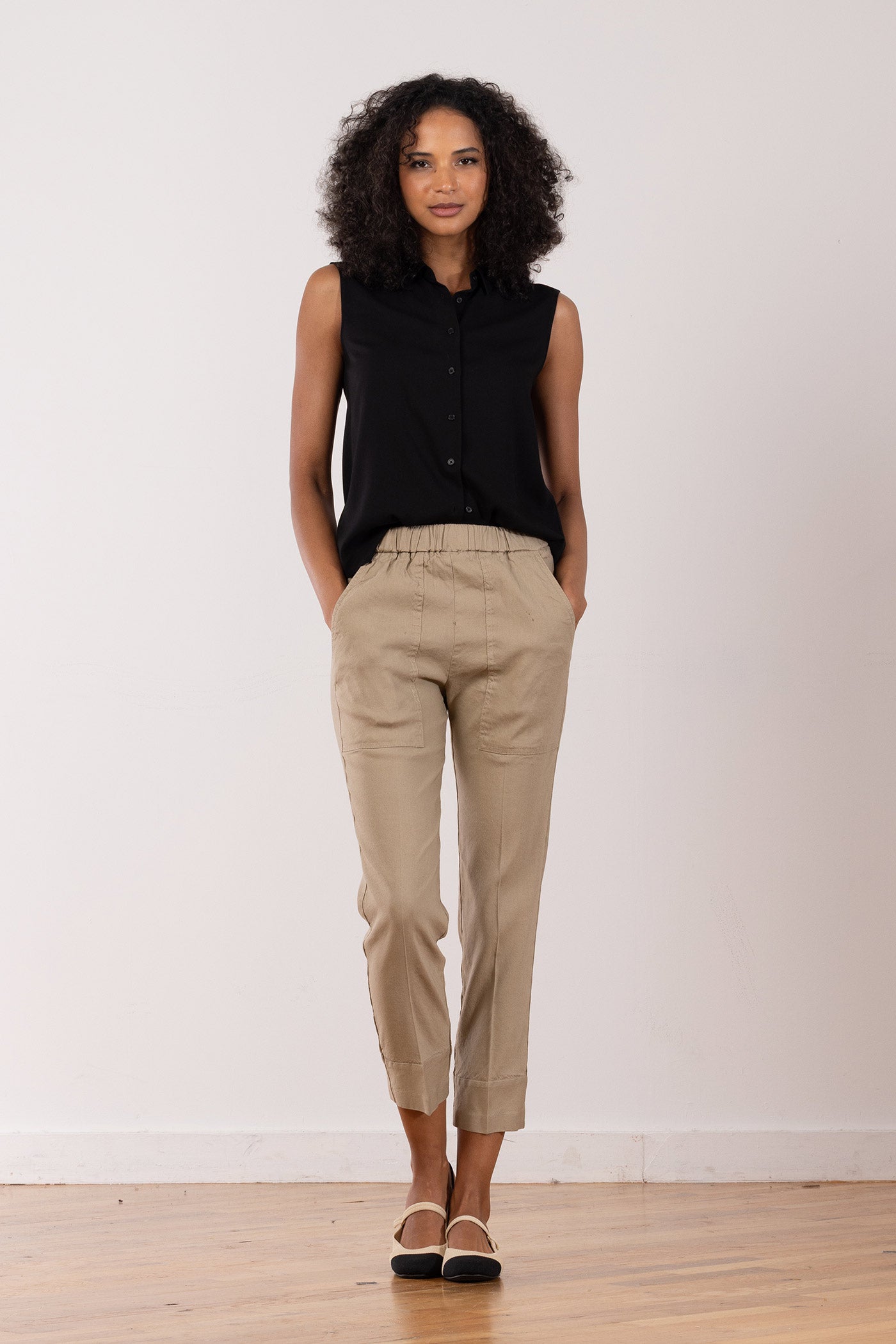 avenue montaigne TONIC Linen Khaki