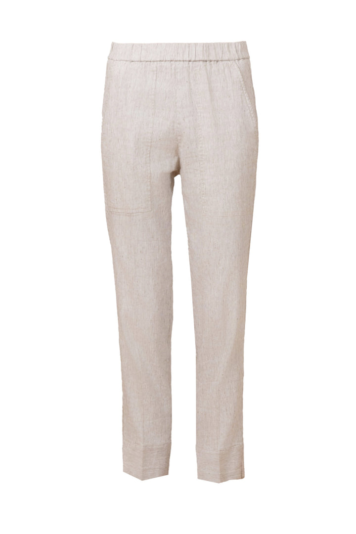 TONIC Linen Stripes Hairline Mushroom - AVENUE MONTAIGNE 