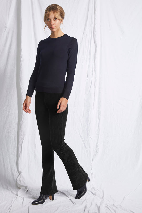 Avenue Montaigne - Women - Black Carla Cotton Stretch Pant