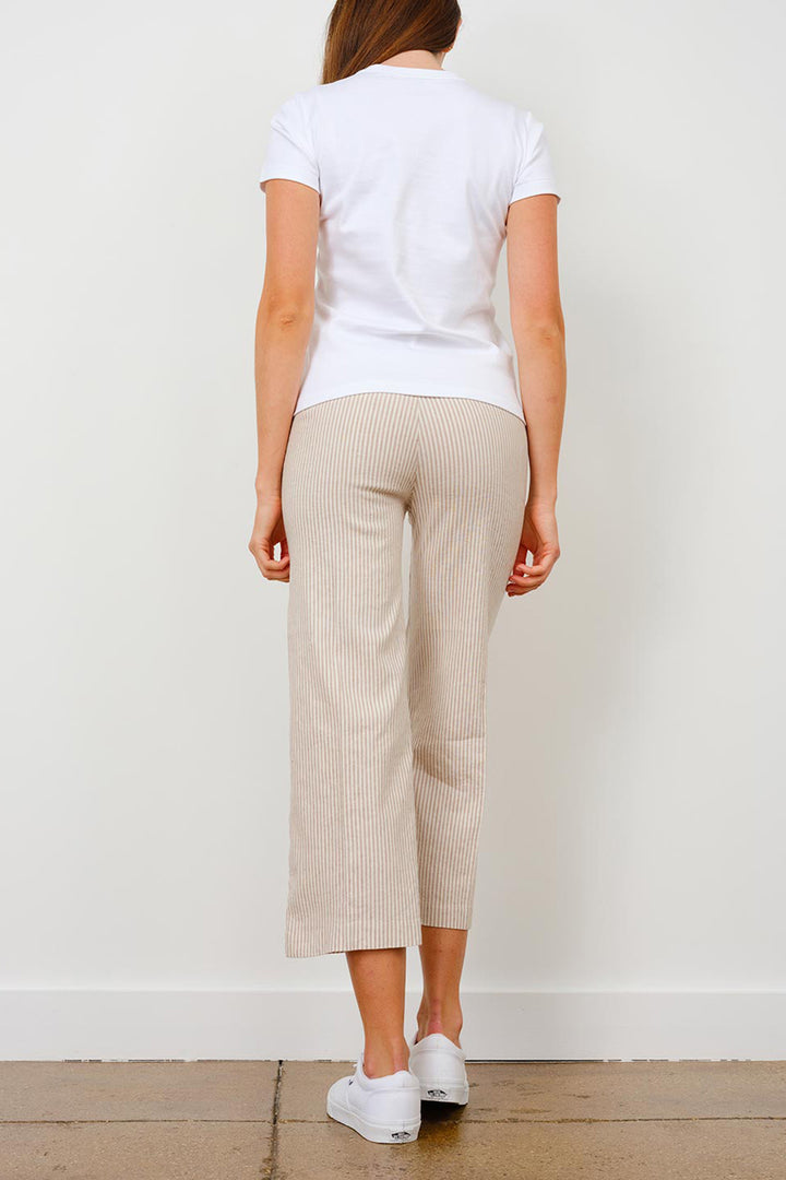 ALEX Stripes Beige - AVENUE MONTAIGNE 