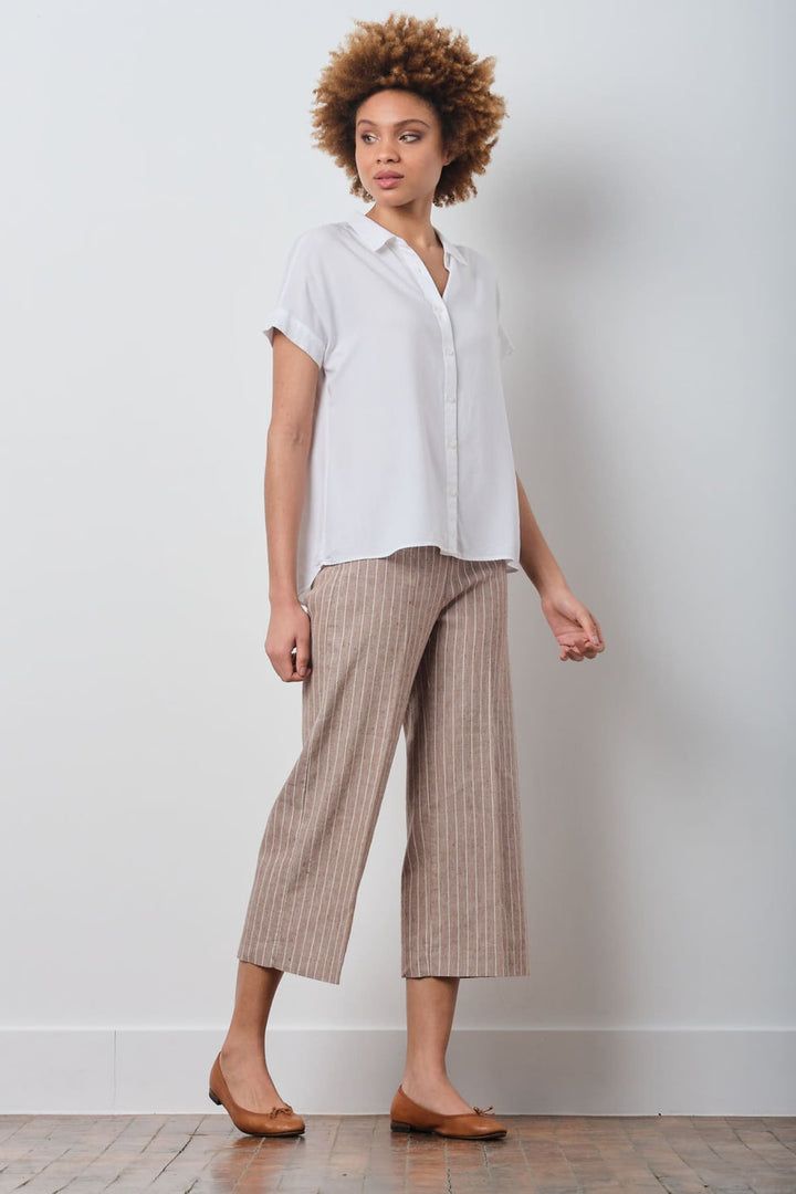 ALEX Linen Pinstripes