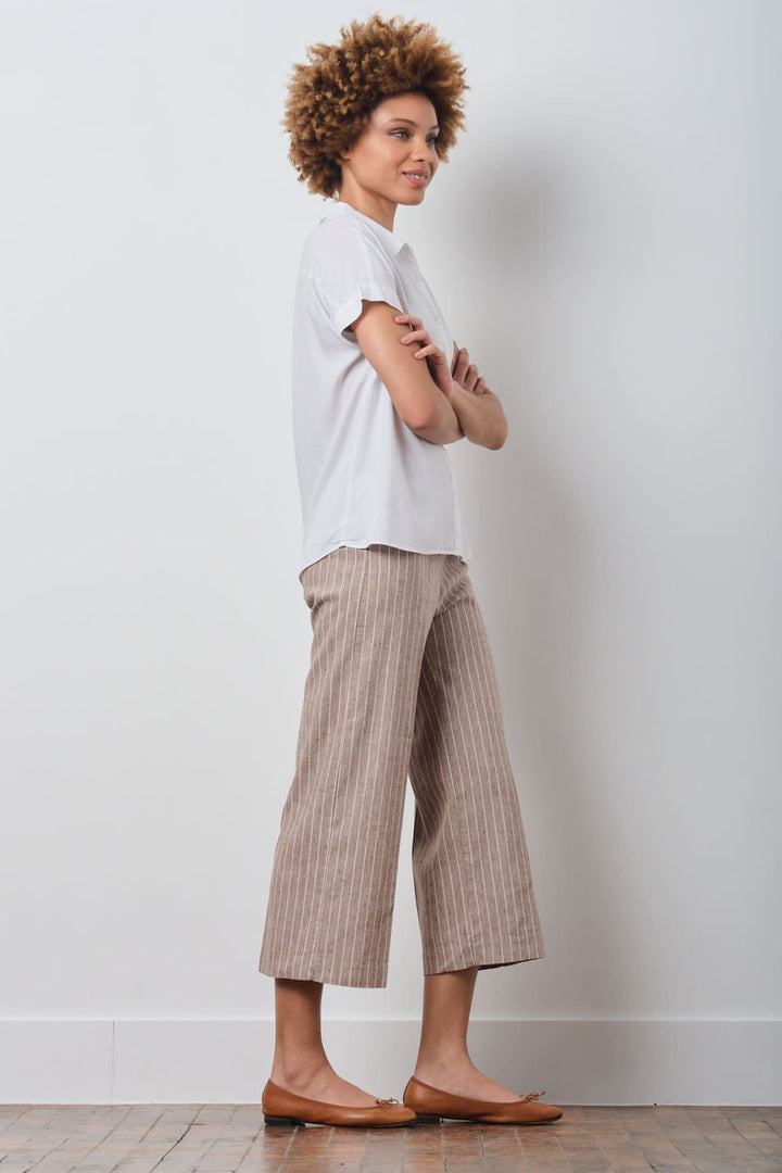 ALEX Linen Pinstripes