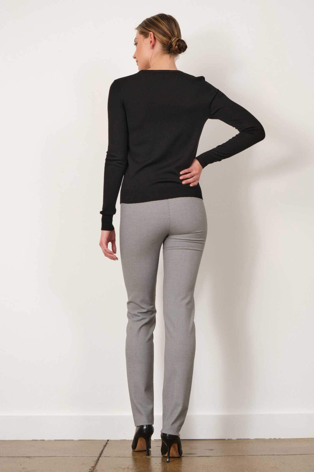BILLY Houndstooth Grey