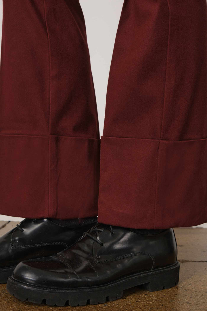 BONNIE Flannel Wine - AVENUE MONTAIGNE 