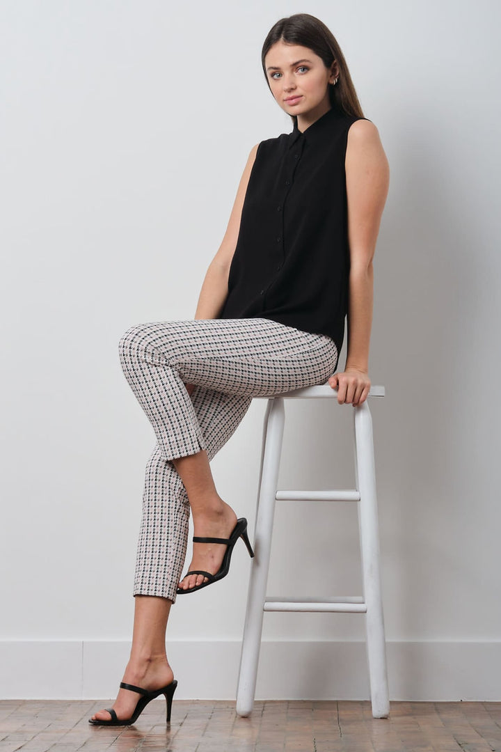 BRIGITTE Houndstooth Blush