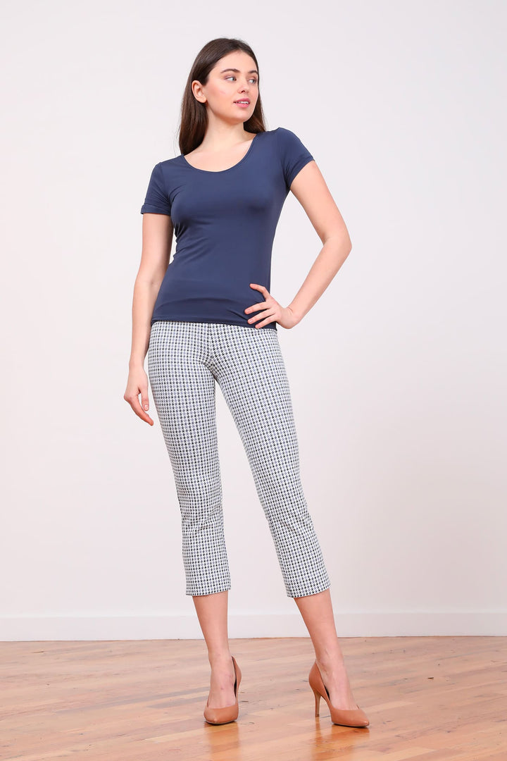BRIGITTE Houndstooth Slate