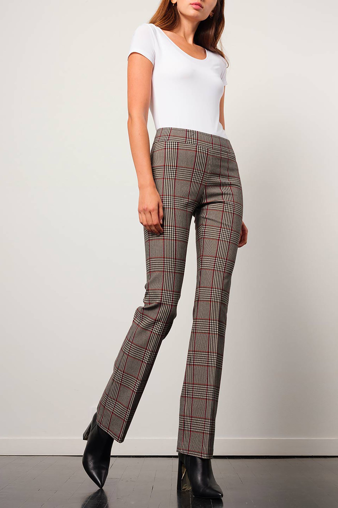 Avenue Montaign Lulu Pants in Plaid –