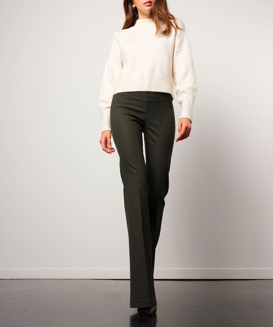 BELLINI Flannel Olive Green - AVENUE MONTAIGNE 