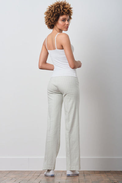 FLAVIA Linen Stripes Mint
