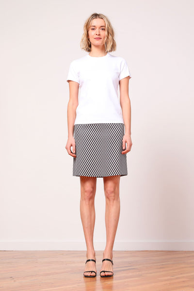 Frederic Côte striped linen skirt – Montaigne Paris