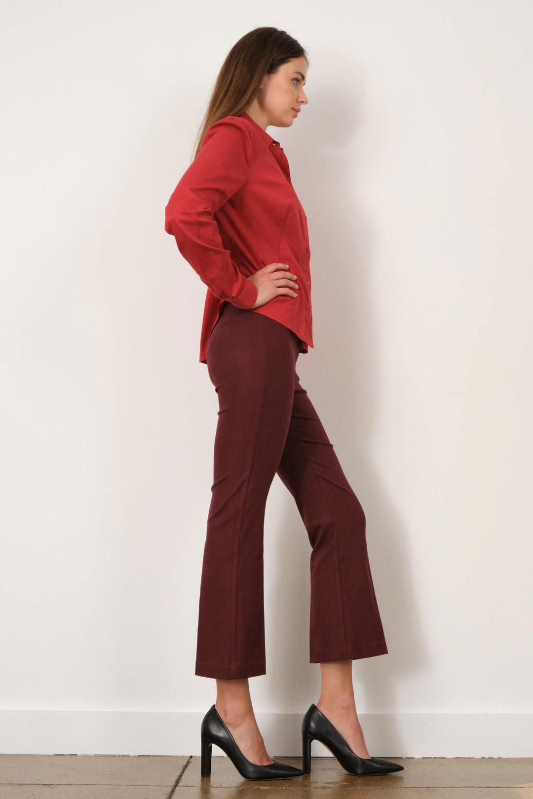 LEO Flannel Wine - AVENUE MONTAIGNE 