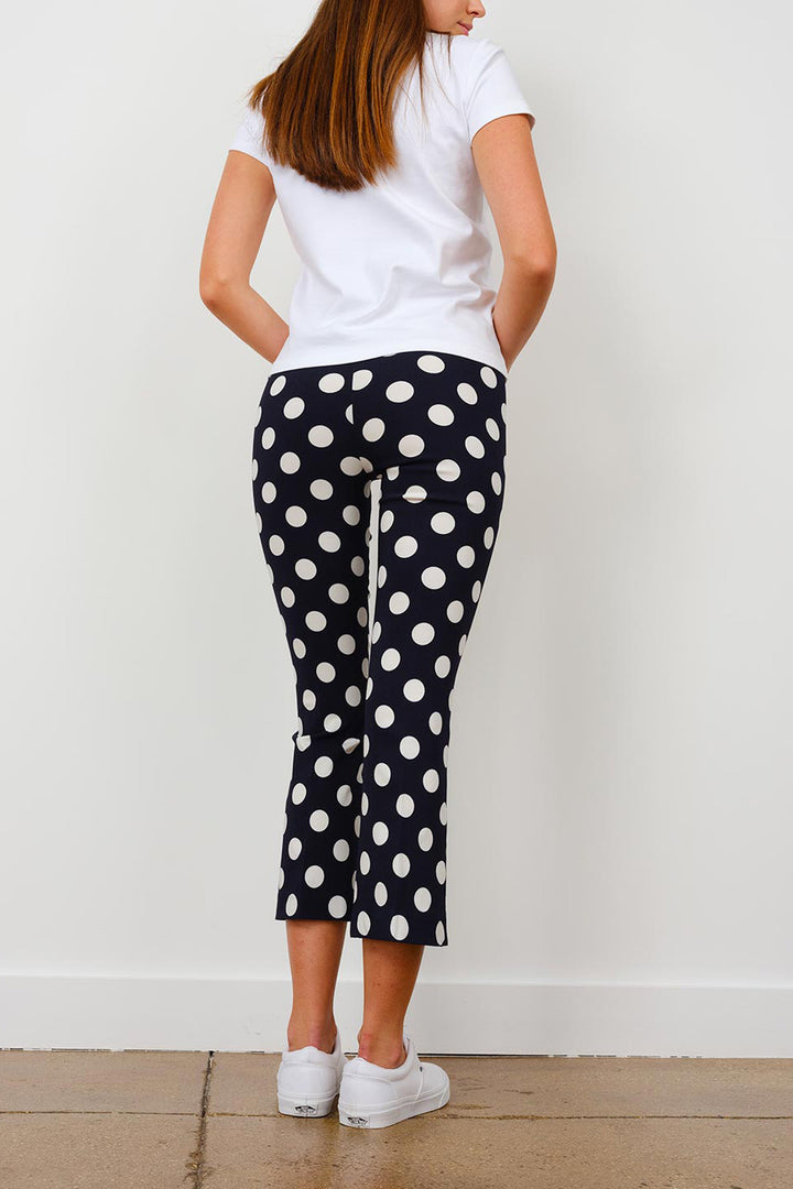 LEO Polka Navy/White