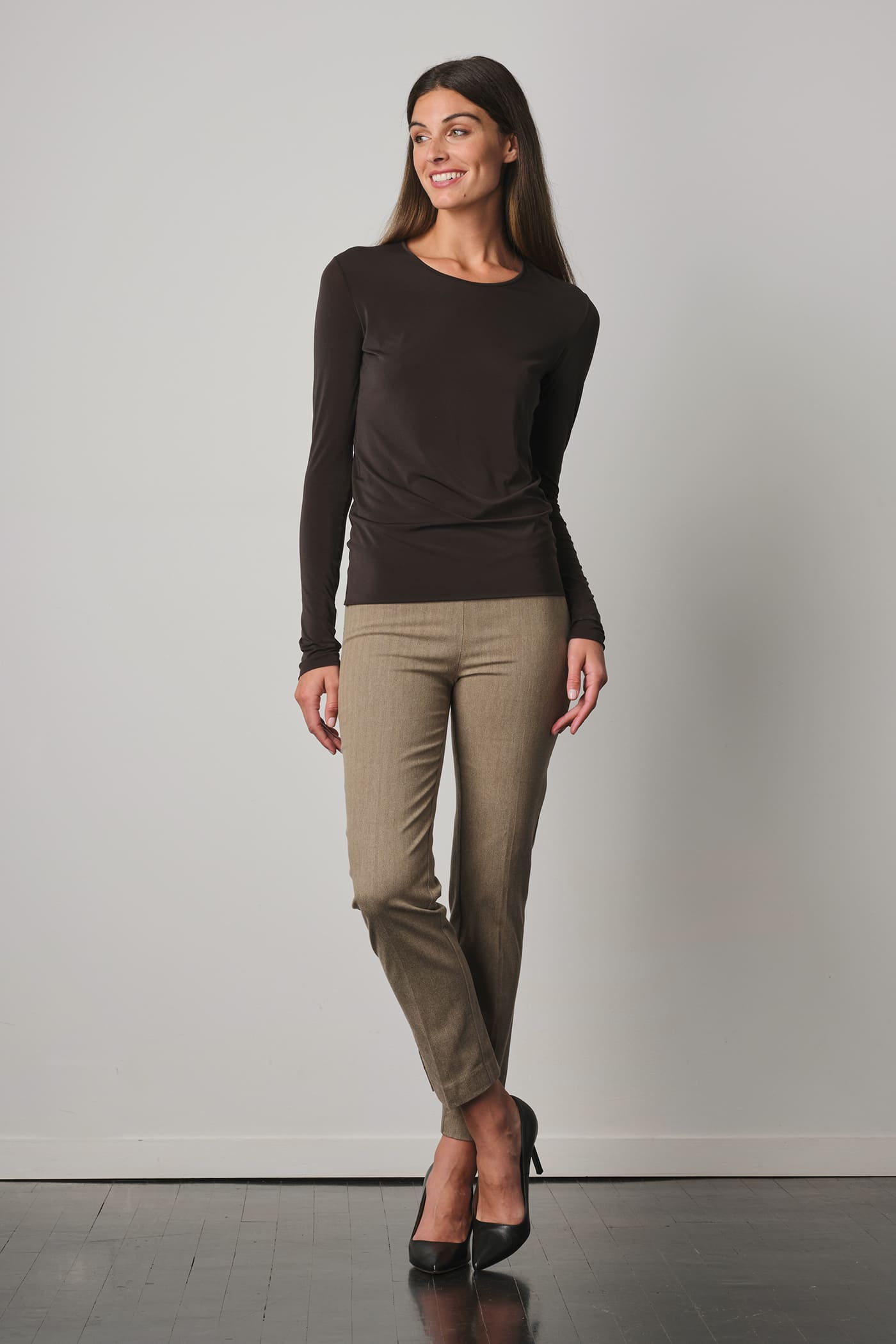 avenue montaigne PEGGY Chevron Beige
